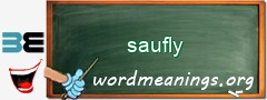 WordMeaning blackboard for saufly